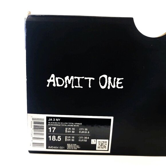 Nike JA 3 NY VS NY Basketball Shoes Limited Edition RARE main image 5